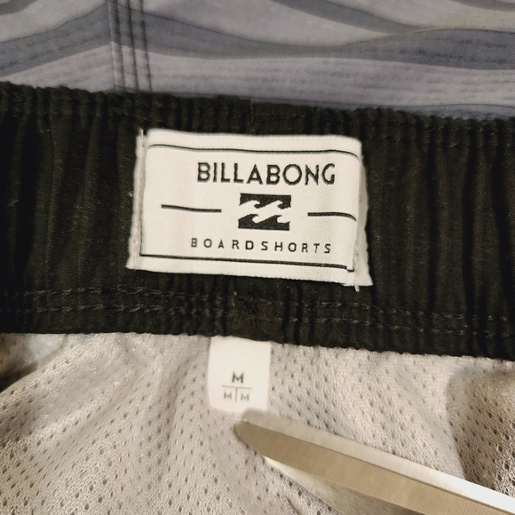 Billabong All Day Striped Pro Board Shorts Lines Swimming Trunks Grey Ombre sz M - Picture 5 of 13